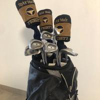 Set completo: sacca, ferri e legni golf