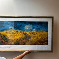 Quadro (stampa) campo di grano con corvi