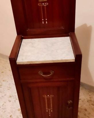 Raro Comodino Art Déco Originale Anni '20/'30 con