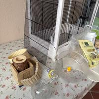 Gabbia criceto completa di tutto + accessori