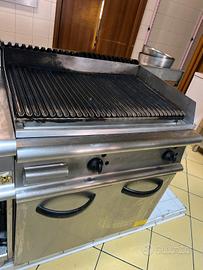 fry top gas pietra lavica