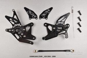 Pedane arretrate KAWASAKI ZX6R ZX6RR 636 2005 2008