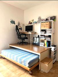 struttura letto con letto estraibile 