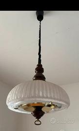 Lampadario vintage a neon.