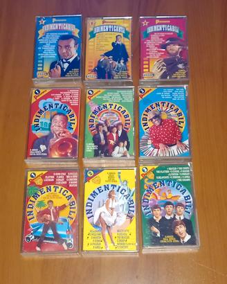 LOTTO DI 9 MUSICASSETTE "INDIMENTICABILI" PANPRAMA