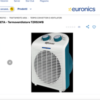 Termoventilatore Terrozeta TZR51WB – 2000 W