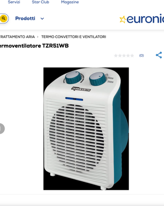Termoventilatore Terrozeta TZR51WB – 2000 W