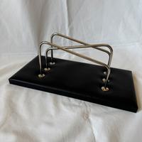 Porta documenti carte in pelle da scrivania