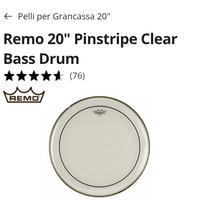 Pelle Remo Pinstripe Trasparente da 20" per cassa