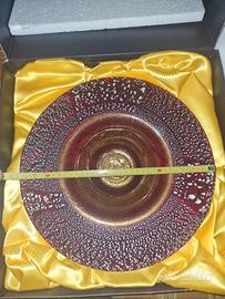 piatto in vetro di murano