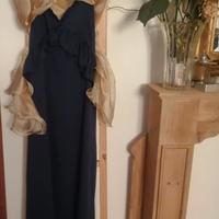 Vestito donna  cerimonia blu.