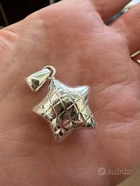 Ciondolo bombato argento