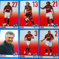 CARTOLINE UFFICIALI GIOCATORI MILAN 2007-2008