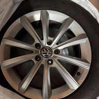 KIT 4 Gomme + Cerchi Lega 17 Vw Tiguan Skoda Audi