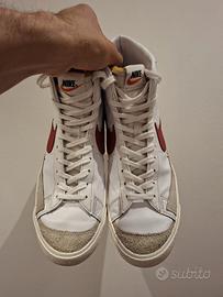 Nike Blazer Mid '77 Vintage Bianco Rosso T44