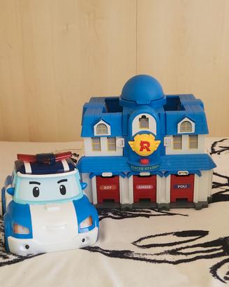 Poli garage più macchina telecomandata e aeroporto