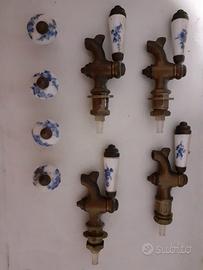 rubinetti e pomelli vintage anni 70 