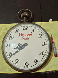 Orologio pubblicitario Groppi Soda 