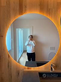 Specchio rotondo diametro 120cm retroilluminato