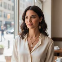 Set Tulipano Bianco Dorato: Collana + Orecchini