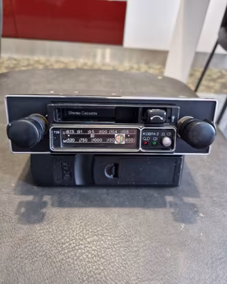 Autoradio epoca originale alfa romeo anni 70  logo