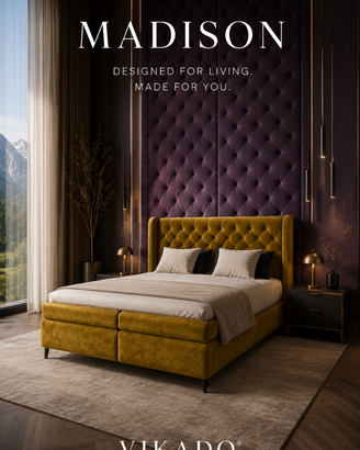 MADISON Boxspring 160x200 Dormire come in un HOTEL