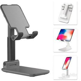 Supporto Telefono Pieghevole e Regolabile, NERO