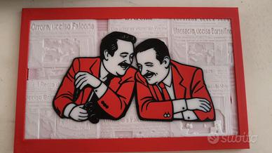Quadro Falcone Borsellino 3D