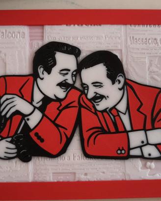 Quadro Falcone Borsellino 3D