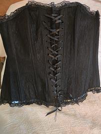 corsetto pizzo nero 