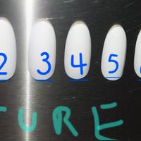Nail Art - Unghie misure 0-9