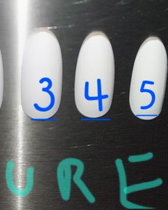 Nail Art - Unghie misure 0-9