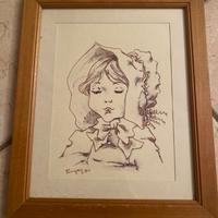 Quadro con volto di una ragazza