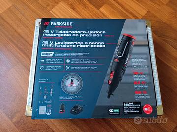 Levigatrice a penna 12V Parkside Performance nuova