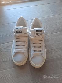 Sneakers Miu Miu TG. 36/37 grigie scarpe donna