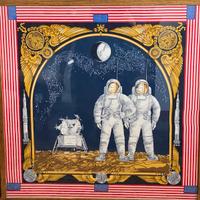 Foulard Apollo11 1969-Como Creazione SericaLariana