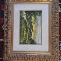 Quadro dipinto a olio firmato con cornice