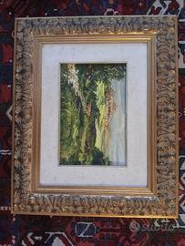 Quadro dipinto a olio firmato con cornice