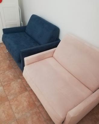 Divanetto trasformabile in letto singolo/vacanze