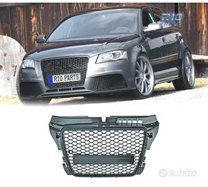 GRIGLIA AUDI A3 8P 8PA LOOK RS3 NERO 08-12