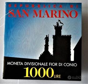 Repubblica San Marino moneta £ 1000 del 1997