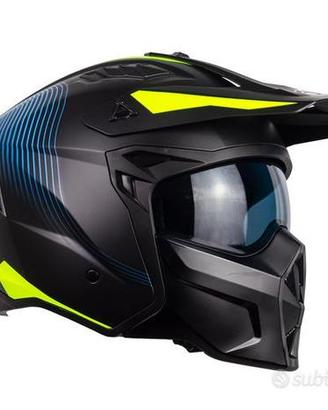 CASCO MOTO ENDURO CON MENTONIERA STACCABILE