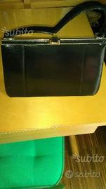 Borsetta vintage in pelle nera