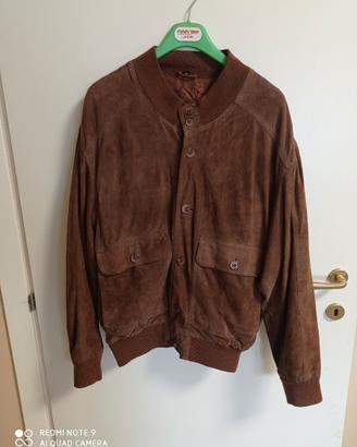 Giubbino unisex in vera pelle daino