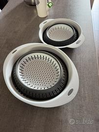 Scolapasta pieghevole richiudibile