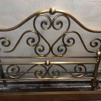 testata letto matrimoniale in ottone