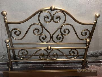 testata letto matrimoniale in ottone