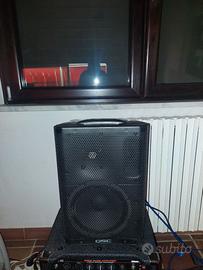 Cassa Monitor QSC CP8 con Borsa QSC tote bas