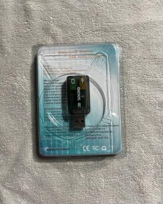 Scheda Audio USB Esterna 3D Sound – Ingresso Micro