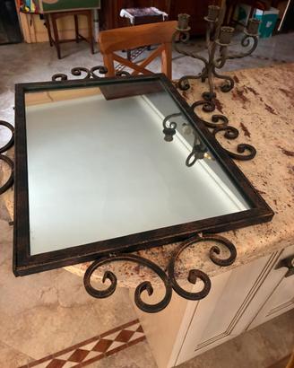Specchiera per ingresso e candelabro